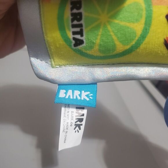 Barkbox Pool Boy Pouches Margrrita S Dog Toy crazy Crinkle,squeaker - Picture 5 of 6